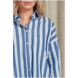 Academy Brand Sale | Women's Helena Poplin Shirt | Navy / S | Cotton Shirts | Afterpay Available