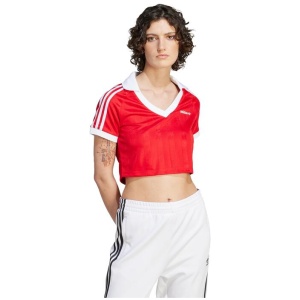 Adidas Originals Sale | Women's Better Scarlet Football Crop Top | S | T-Shirts & Singlets | Afterpay Available