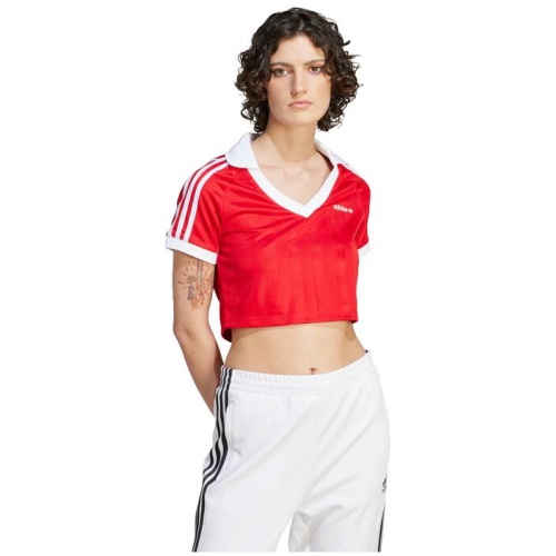 Adidas Originals Sale | Women's Better Scarlet Football Crop Top | S | T-Shirts & Singlets | Afterpay Available