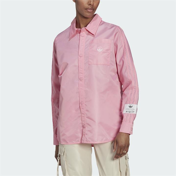 Adidas Originals Sale | Women's Bliss Pink Nylon Long Sleeve Shirt | 12 | T-Shirts & Singlets | Afterpay Available