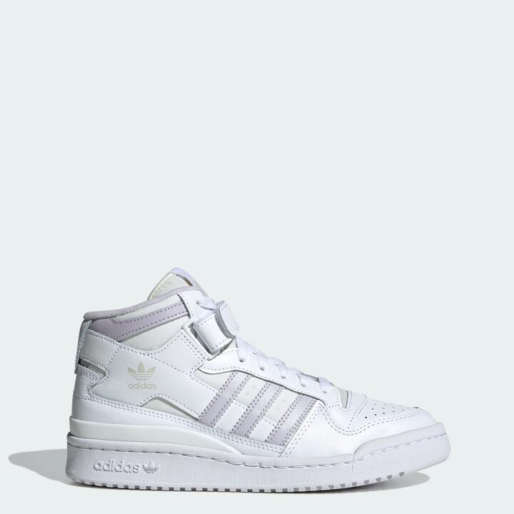 Adidas Originals Sale | Women's Cloud White Forum Mid Shoes | Women's US 5 | Sneakers | Afterpay Available