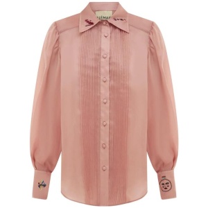 Alemais Sale | Women's ZELDA Silk EMBELLISHED BLOUSE | AU/UK 10 | Silk Designer Tops | Afterpay Available