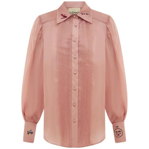 Alemais Sale | Women's ZELDA Silk EMBELLISHED BLOUSE | AU/UK 10 | Silk Designer Tops | Afterpay Available