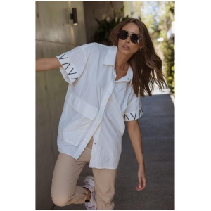 Alexandra Sale | Women's AVALON White | XXS | Polyester Shirts | Afterpay Available