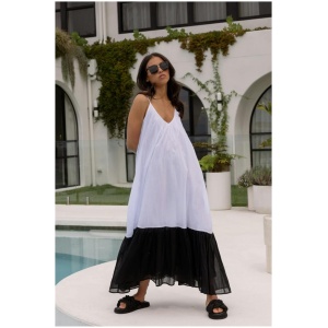 Alexandra Sale Women's DION Dress White / XXS Sleeveless Maxi Dresses Afterpay Available