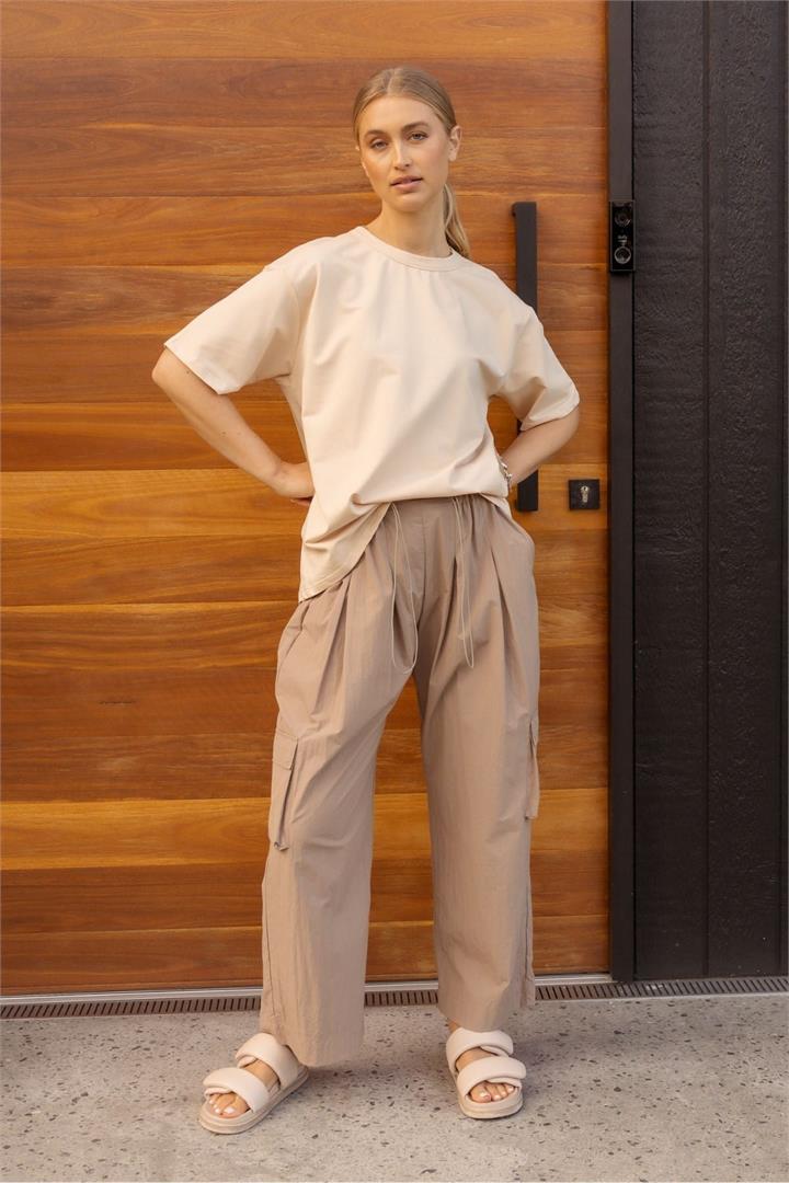 Alexandra Sale | Women's KALTEX Pants Taupe | Taupe / XXL | Nylon Tops | Afterpay Available