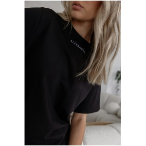 Alexandra Sale | Women's LOLO Black | XXS | Cotton T-Shirts & Singlets | Afterpay Available