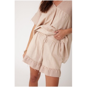 Alexandra Sale | Women's LUNA Shorts Beige | XXS | Cotton Shorts | Afterpay Available