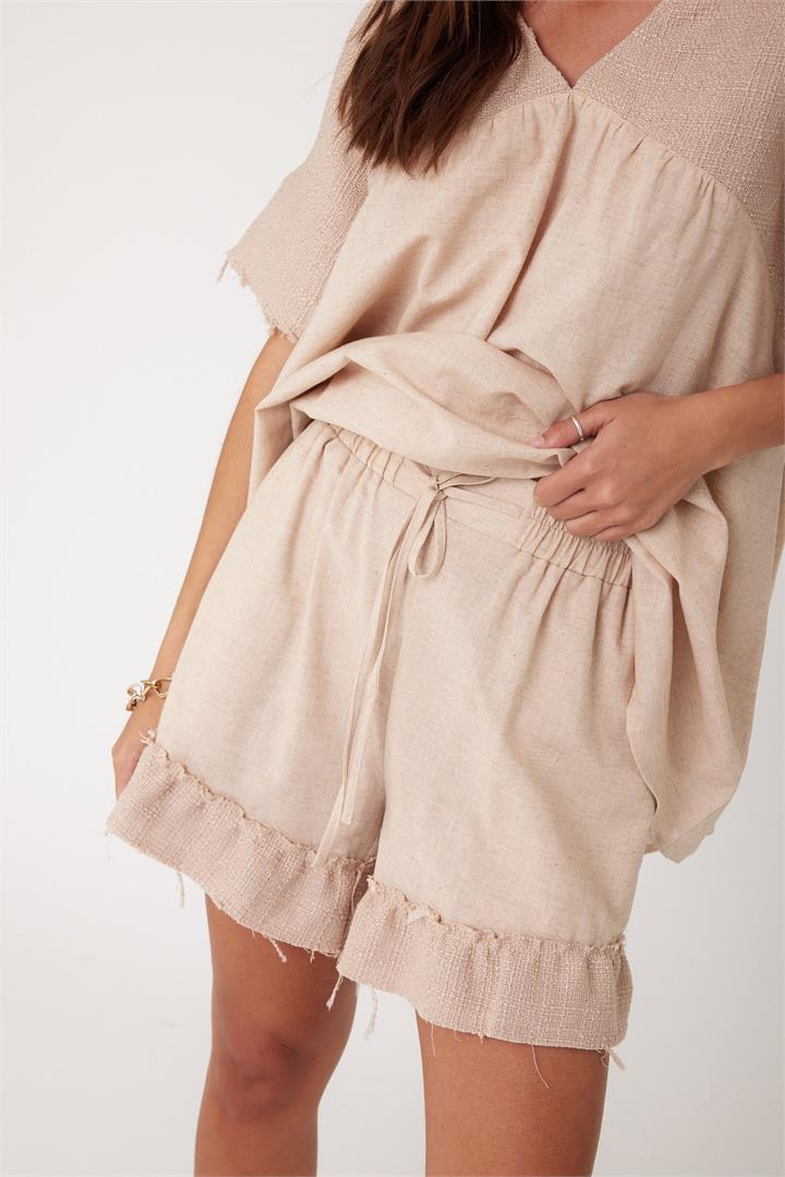 Alexandra Sale | Women's LUNA Shorts Beige | XXS | Cotton Shorts | Afterpay Available