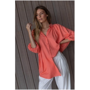 Alexandra Sale | Women's MOVINA Coral | XXS | Linen Shirts | Afterpay Available