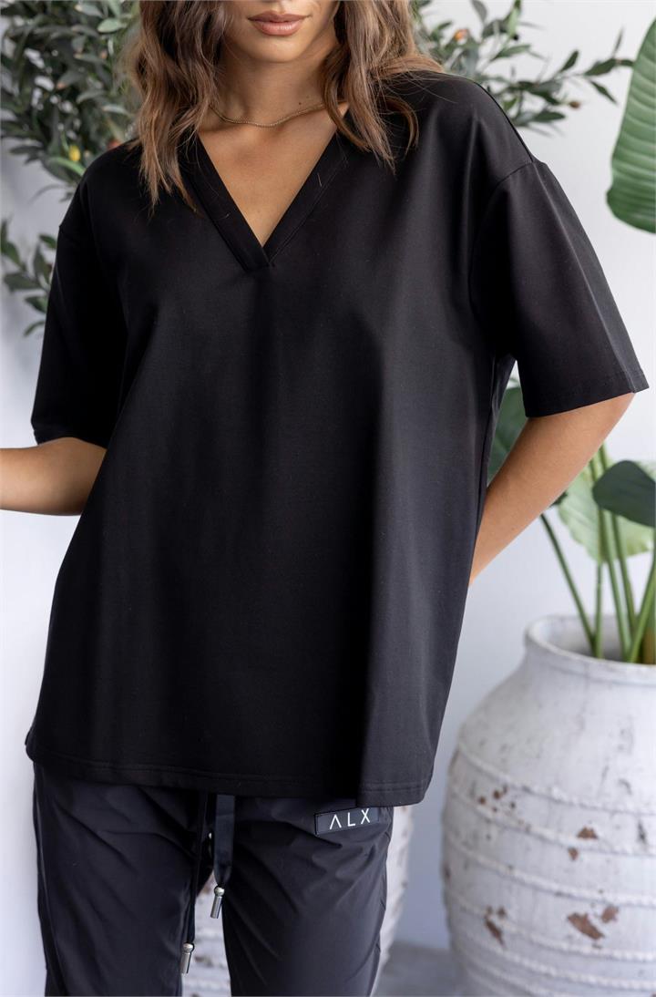 Alexandra Sale | Women's PAVILLION Black | XXS | Cotton T-Shirts & Singlets | Afterpay Available