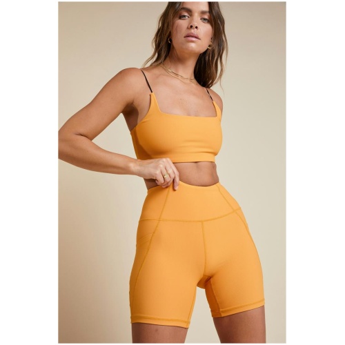 All Fenix Sale | Women's Ribbed All Core Bike Short (Marigold) | S | Shorts | Afterpay Available