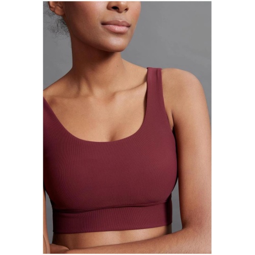 All Fenix Sale | Women's Ribbed Core Scoop Sports Bra (Plum) | XS | Sports Bras | Afterpay Available