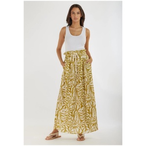 Amelius Sale | Women's Amara Linen Maxi Skirt | Multi / L | Cotton Skirts | Afterpay Available