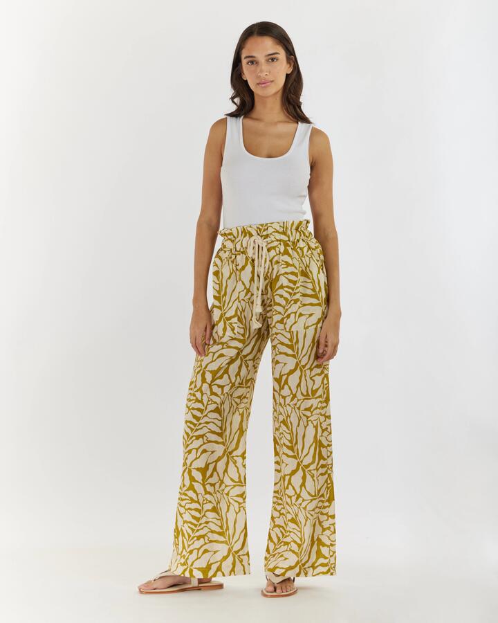 Amelius Sale | Women's Amara Linen Pant | Multi / S | Linen Pants | Afterpay Available