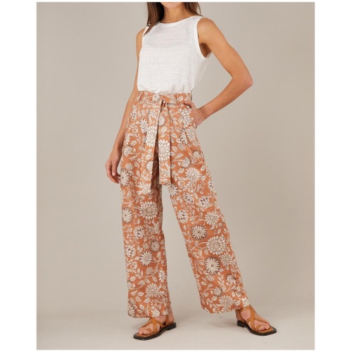 Amelius Sale | Women's Folklore Tie Pant | Multi / 6 | Linen Pants | Afterpay Available