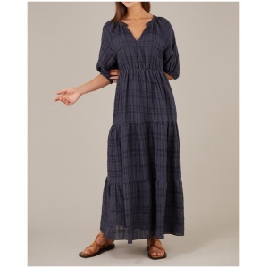 Amelius Sale Women's Pila Linen Maxi Dress Navy Navy / S Linen Maxi Dresses Afterpay Available