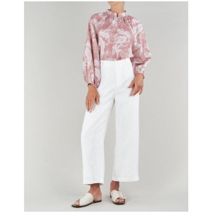 Amelius Sale | Women's Rosa Paisley Linen Blouse | Multi / S | Linen Shirts | Afterpay Available