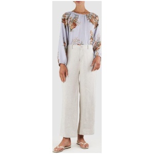 Amelius Sale | Women's Rosalie Linen Blouse | Multi / S | Linen Shirts | Afterpay Available