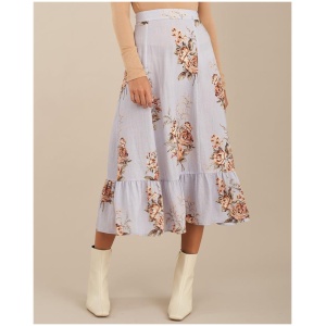 Amelius Sale | Women's Rosalie Linen Skirt | Multi / 6 | Linen Skirts | Afterpay Available