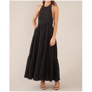 Amelius Sale Women's Tularosa Maxi Dress Black 6 Linen Maxi Dresses Afterpay Available