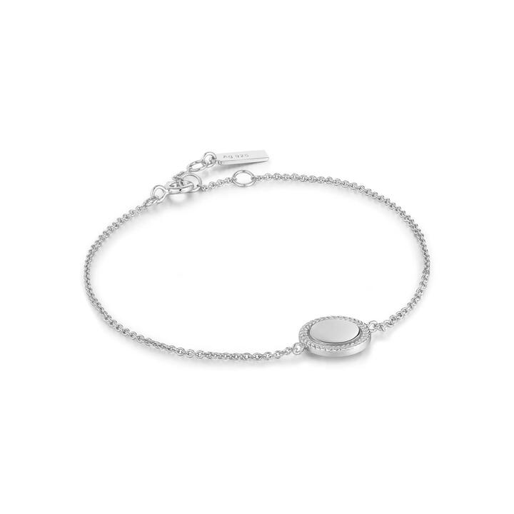 Ania Haie Sale | Women'sSilver Rope Disc Bracelet | One Size | Rhodium Bracelets & Cuffs | Afterpay Available