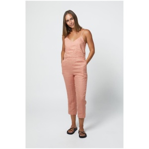 Annex Sale | Women's MARLEY Linen JUMPSUIT | CLAY | 14 | Linen Jumpsuit & Playsuit | Afterpay Available