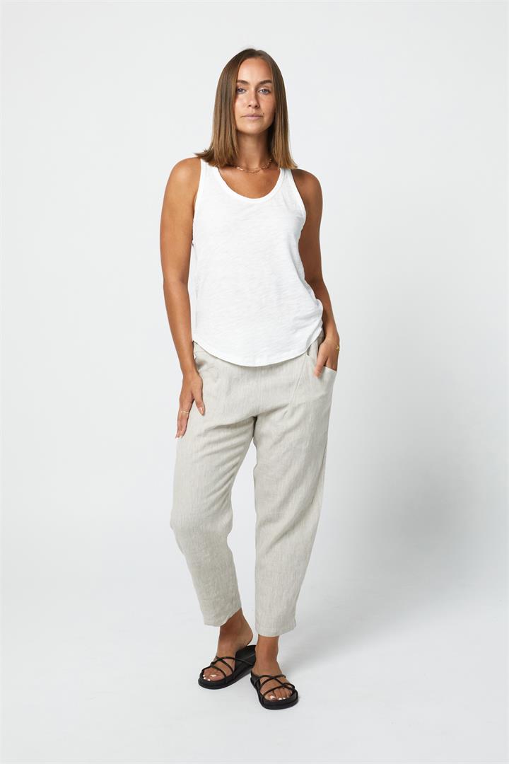 Annex Sale | Women's SUTTON HEMP PANT | NATURAL | Natural / XS | Linen Pants | Afterpay Available