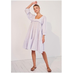 Apartment Clothing Sale Women's Serena Tiered Dress Tint Blue 6 Cotton Midi Dresses Afterpay Available