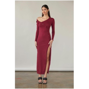 Atoir Sale Women's Percy Dress Burgundy / XS Cotton Designer Maxi Dresses Afterpay Available