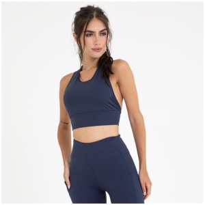 Ave Active Sale | Women's Tulle Back Sport Bra | Navy / XS | Elastane Sports Bras | Afterpay Available