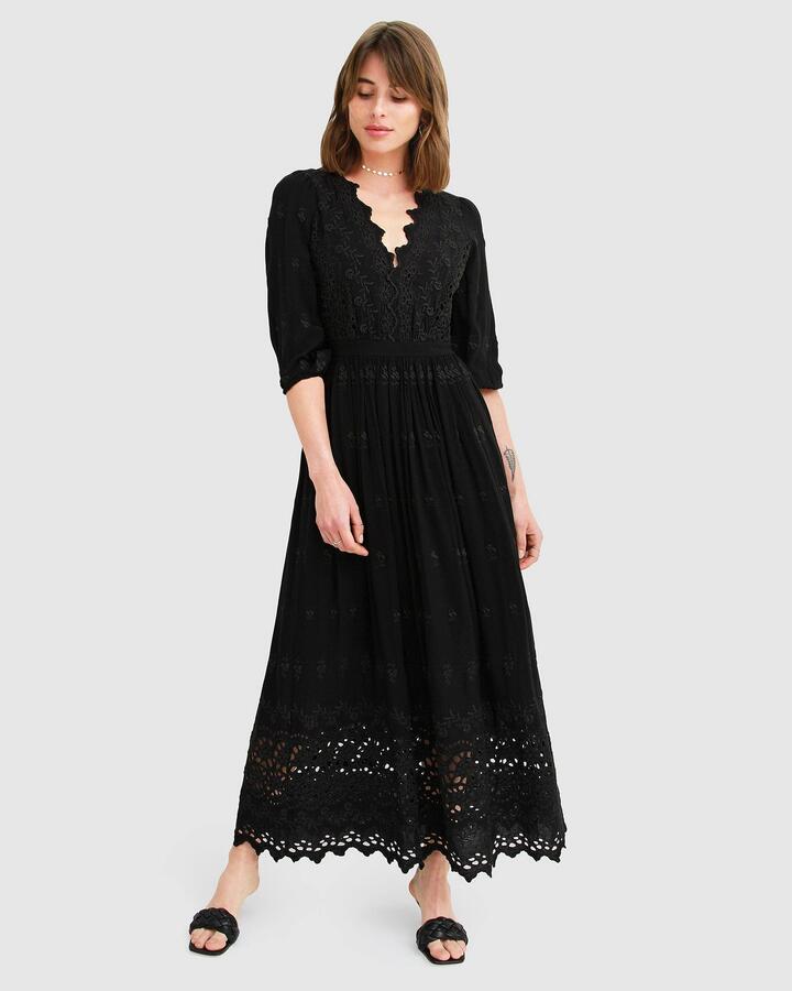 Belle And Bloom Sale Women's All Eyes On Me Midi Dress Black S Viscose Midi Dresses Afterpay Available