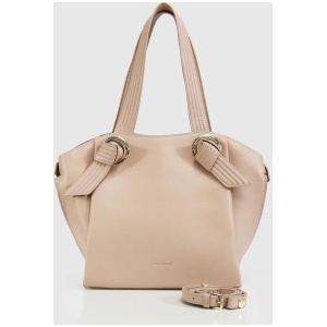 Belle And Bloom Sale Women's Heart Of Gold Leather Shoulder Bag Latte Light One Size Leather Handbags Afterpay Available