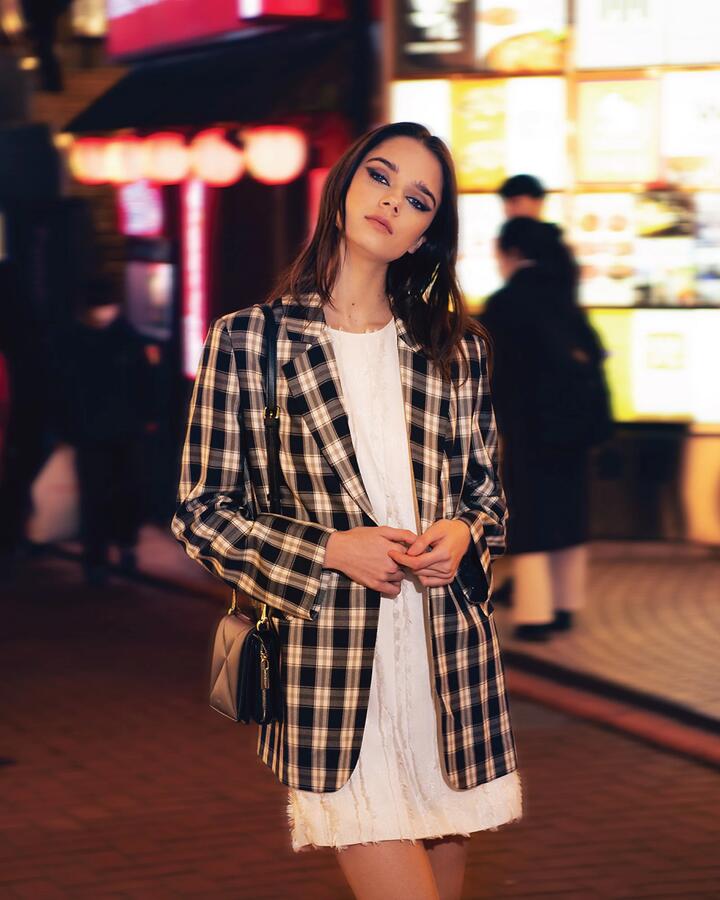 Belle And Bloom Sale | Women's Love & Mercy Checked Blazer | Black Check | Multi / XS | Viscose Jackets | Afterpay Available