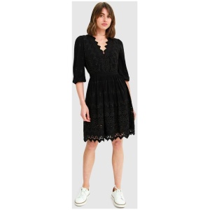 Belle And Bloom Sale Women's Sweet Talk Eyelet Mini Dress Black M Viscose Mini Dresses Afterpay Available