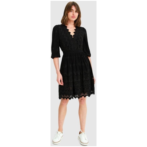 Belle And Bloom Sale Women's Sweet Talk Eyelet Mini Dress Black M Viscose Mini Dresses Afterpay Available