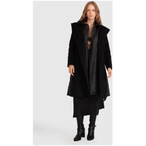 Belle And Bloom Sale | Women's Walk Me Home Convertible Coat | Black | XS | Polyester, Wool Jackets | Afterpay Available