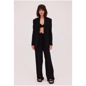 Bianca Spender Sale | Women's BLACK CREPE CONNECTION PANT | M | Designer Pants | Afterpay Available