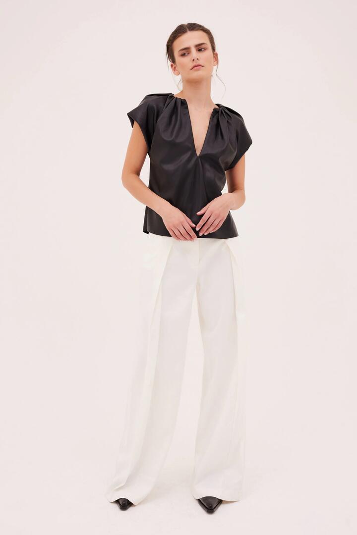 Bianca Spender Sale | Women's ECRU Linen TWILL ICON PANT | 1 | Linen Designer Pants | Afterpay Available