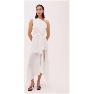 Bianca Spender Sale Women's IVORY CREPE DE CHINE ETERNITY DRESS Off 5 Silk Designer Midi Dresses Afterpay Available