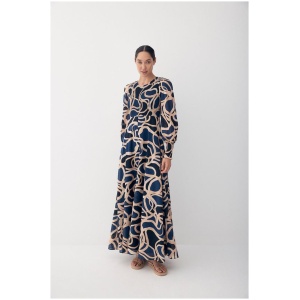 Bird And Knoll Sale Women's sunset maxi print M Cotton Designer Maxi Dresses Afterpay Available