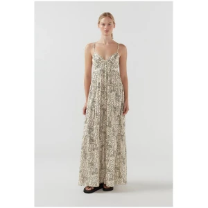 Bird And Knoll Sale Women's xiola maxi print Off XXS Cotton Designer Maxi Dresses Afterpay Available