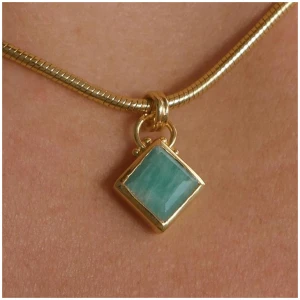 Bonito Sale | Women's The Blue Lagoon Necklace Pendant | Amazonite Stone | One Size | Fashion Necklaces | Afterpay Available