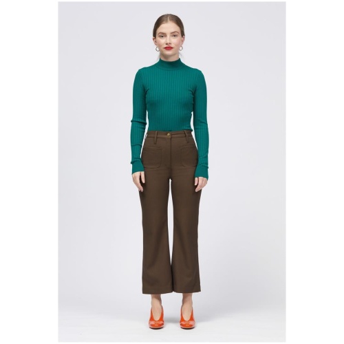 Bul Sale | Women's Kwiat Pant Chocolate | Chocolate / 8 | Tencel Pants | Afterpay Available