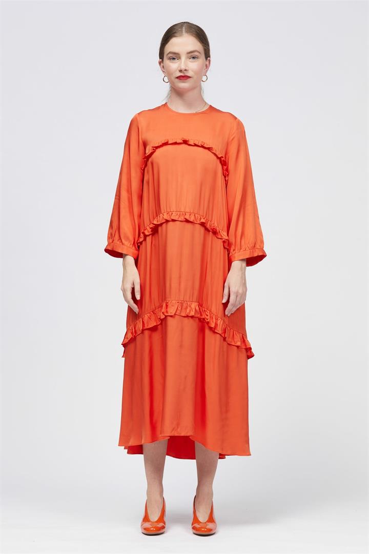 Bul Sale Women's Nas Dress Orange 6 Viscose Maxi Dresses Afterpay Available