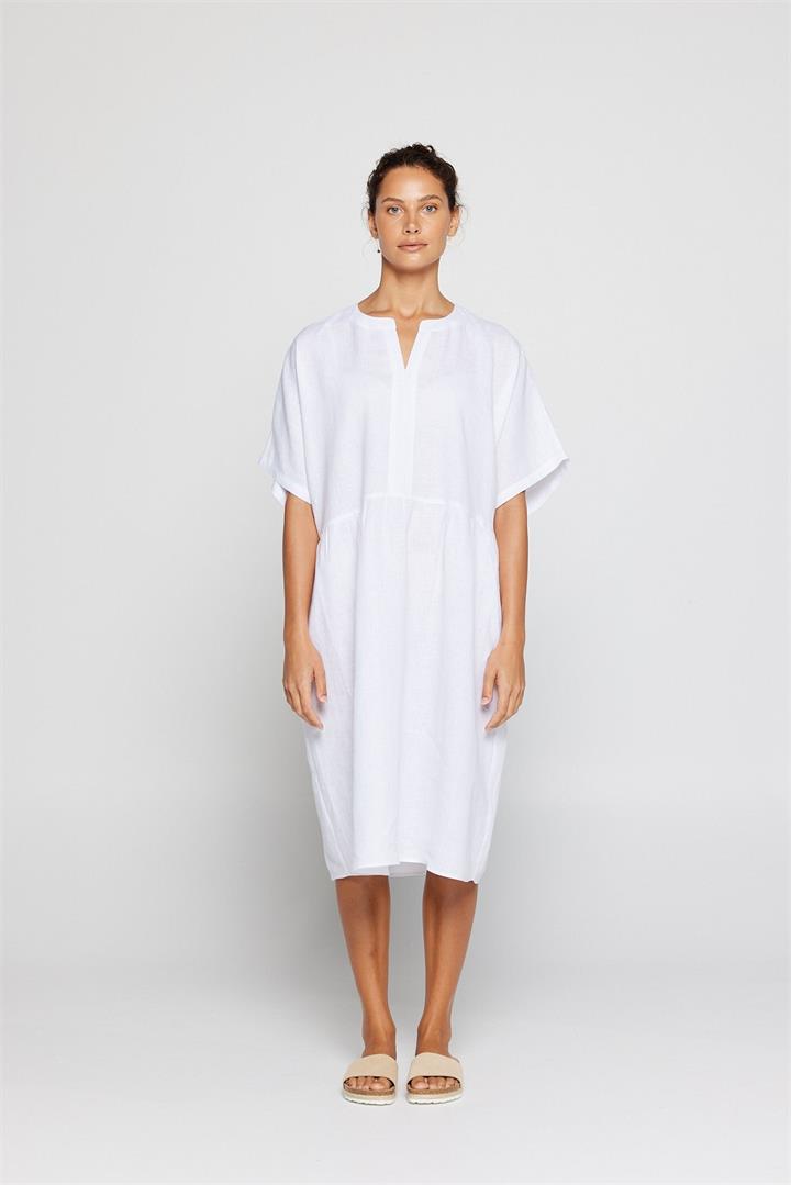 By Ridley Sale Women's Salem Dress L Linen Midi Dresses Afterpay Available