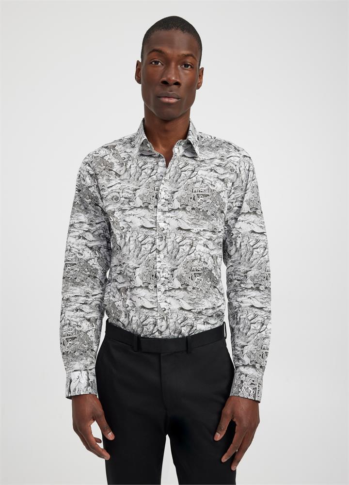 Calibre Sale Unisex Nautical Print Shirt M Cotton Long Sleeve Shirts Afterpay Available