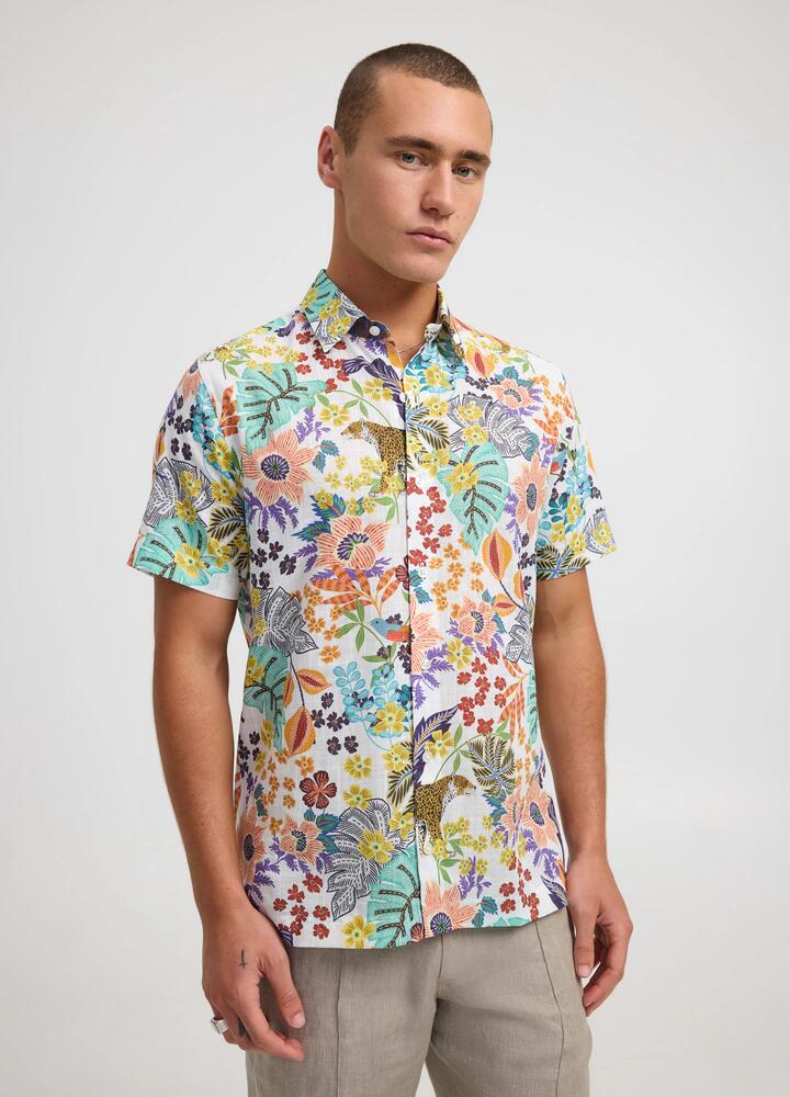 Calibre Sale Unisex Spring Jungle Printed Short Sleeve Shirt M Cotton Long Sleeve Shirts Afterpay Available