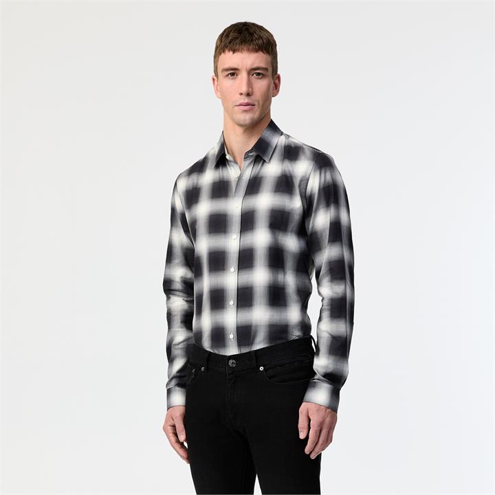 Calibre Sale Unisex Tailored Fit Shadow Check Shirt S Cotton Long Sleeve Shirts Afterpay Available