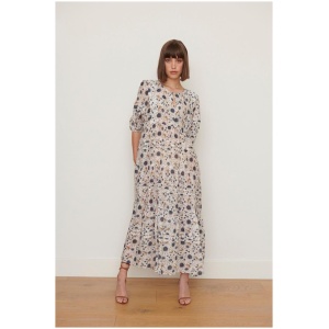 Caravan And Co Sale Women's AURELIA MAXI DRESS Nordic Nights White 8 Cotton Maxi Dresses Afterpay Available